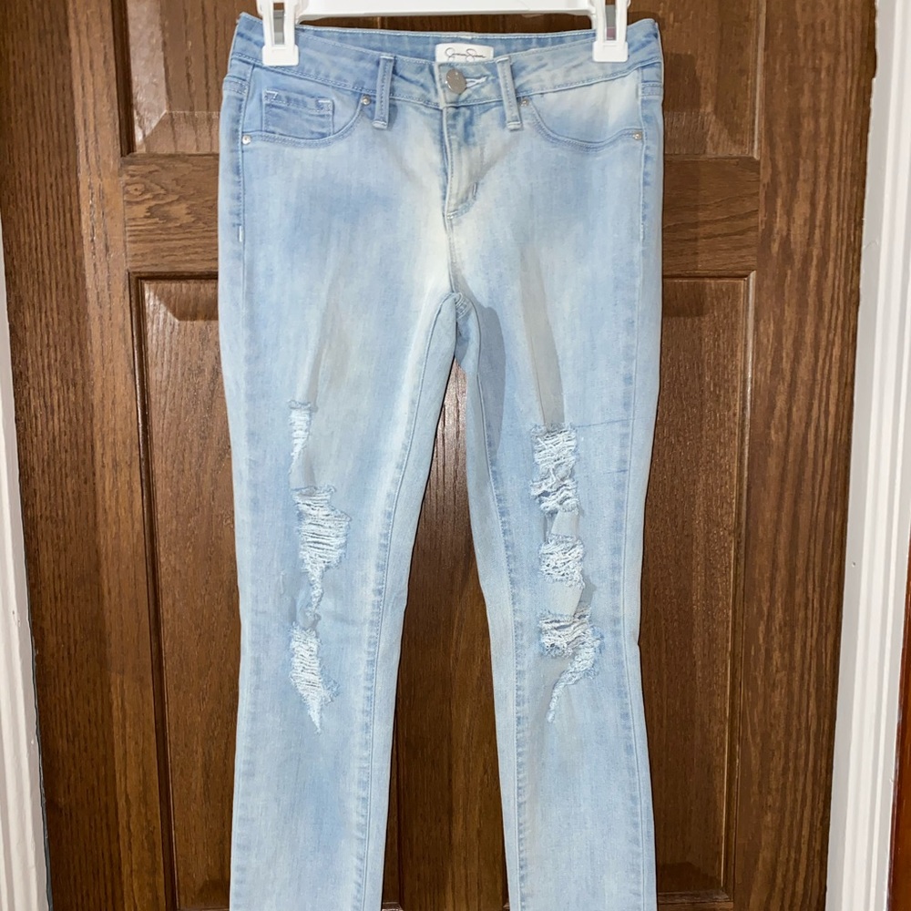 Jessica Simpson distressed  jeans